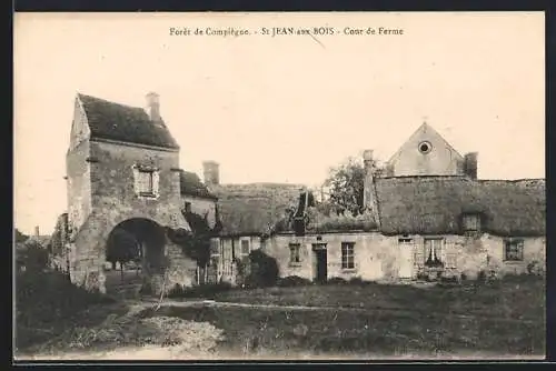 AK Saint-Jean-aux-Bois, Un coin de la ville