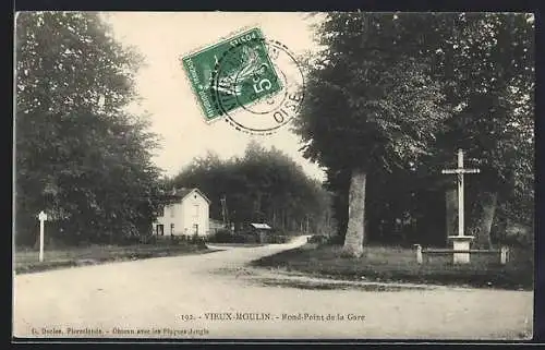 AK Vieux-Moulin, Rond-Point de la Gare