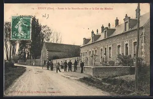 AK Étouy /Oise, Route de La Neuville-en-Hez et la Cité des Moulins