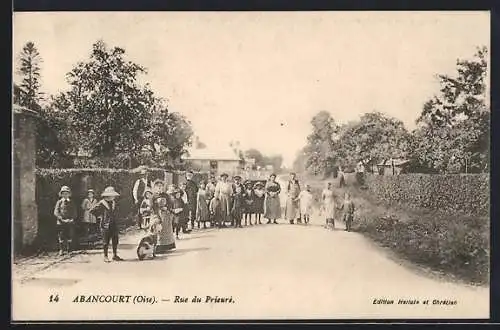 AK Abancourt /Oise, Rue du Prieuré, Strassenpartie