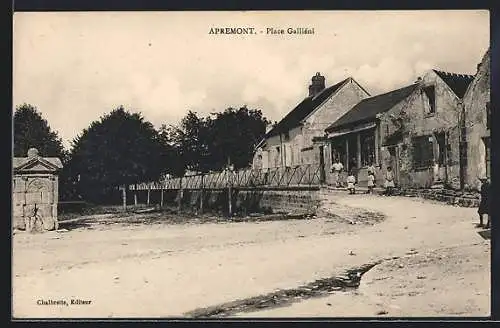 AK Apremont, Place Galliéni