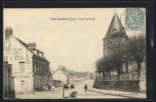 AK Trie Château /Oise, Rue Principale, Strassenpartie