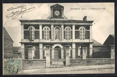 AK Auneuil /Oise, L`Hôtel de Ville