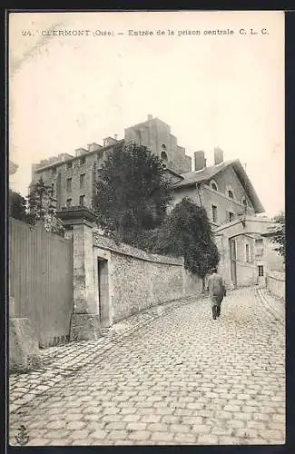 AK Clermont /Oise, Entrée de la prison centrale