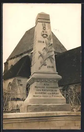 AK Hodenc-en-Bras, Monument aux Morts