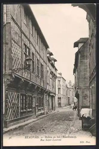 AK Beauvais, Maison en bois, Rue Saint-Laurent