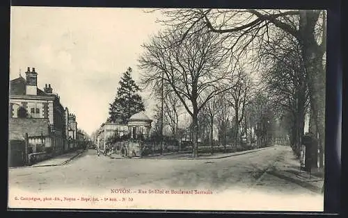 AK Noyon, Rue St-Eloi et Boulevard Sarrazin