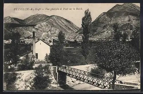 AK Veynes, vue générale, Brücke über den Fluss