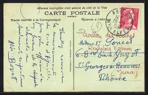 AK Abriès, Le Calvaire sous la neige