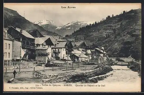 AK Abriès /Vallée du Queyras, Quartier de l`Androit et le Guil
