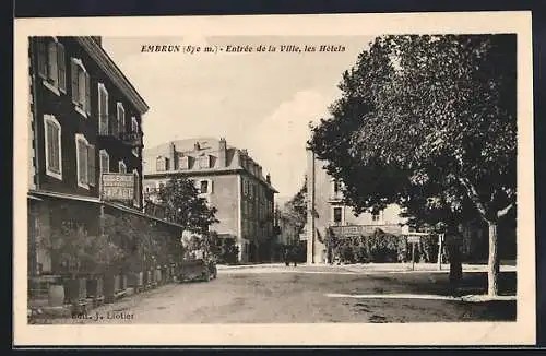 AK Embrun, Entrée de la Ville, les Hotels