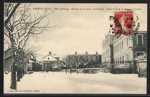 AK Embrun, Effet de Neige, Avenue de la Gare