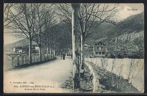 AK Aspres-sur-Buech, Avenue de la Gare