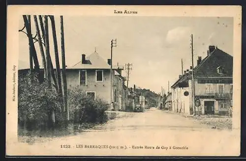 AK Les Barraques, Entrée Route de Gap à Grenoble