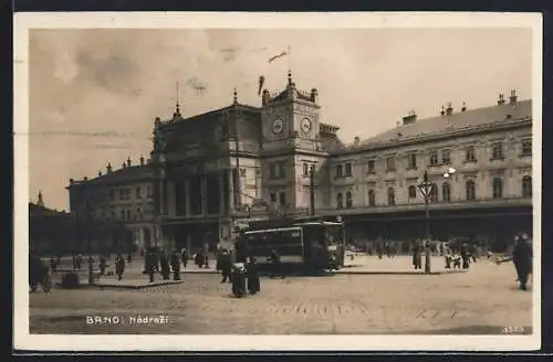 AK Brno, Nádrazi, Strassenbahn