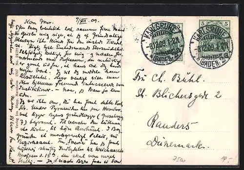 AK Karlsruhe, Marktplatz mit Obelisk und Strassenbahnen