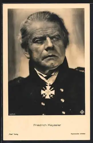 AK Schauspieler Friedrich Kayssler in Uniform