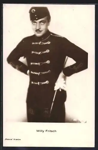 AK Schauspieler Willy Fritsch in Uniform