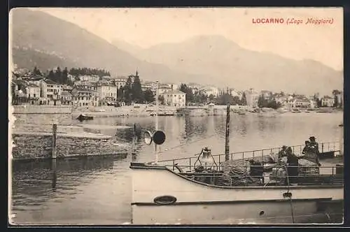 AK Locarno, Lago Maggiore, Dampfer