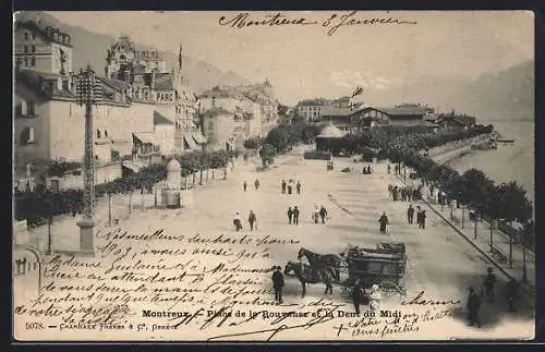 AK Montreux, Place de la Rouvenaz et la Dent du Midi