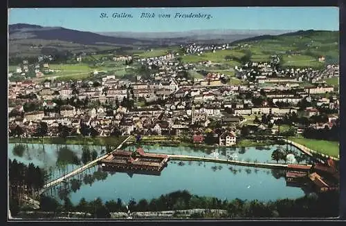 AK St. Gallen, Blick vom Freudenberg