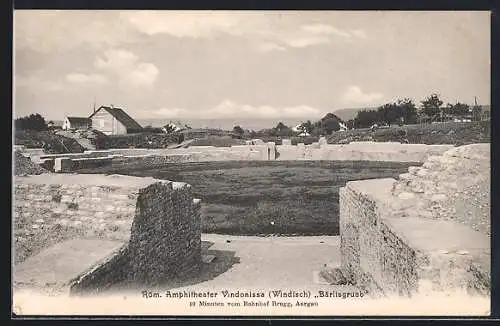 AK Brugg /Aargau, Röm. Amphitheater Vindonissa Bärlisgrueb