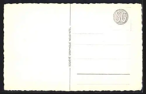 AK Kandersteg, Ortsansicht mit Blümlisalp