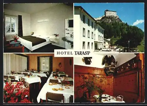 AK Tarasp /Unterengadin, Hotel Tarasp A. Koller, mit Innenansichten