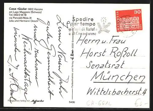 AK Ascona, Casa Giulia, via Pancaldi-Mola 31