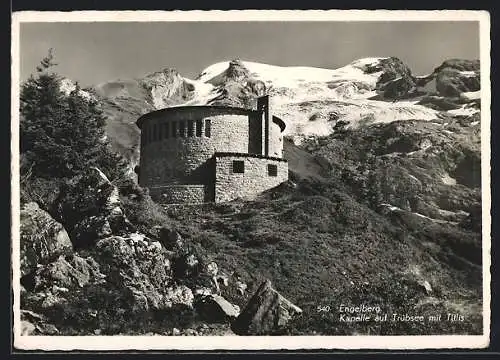 AK Engelberg, Kapelle auf Trübsee mit Titlis