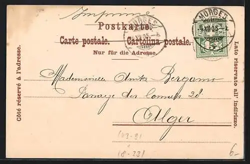 Lithographie Vevey, Fête des Vignerons, Jardiniers et bergères