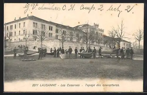 AK Lausanne, Les Casernes, Tapage des couvertures