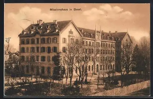 AK Basel, Missionshaus mit Anlage