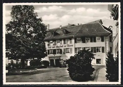 AK Baden b. Zürich, Bad und Gasthof zur Blume