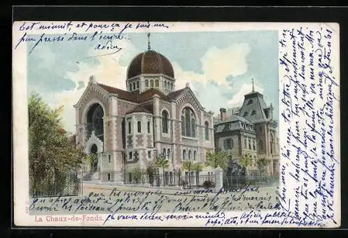 AK La Chaux-de-Fonds, La Synagogue, Ansicht der Synagoge