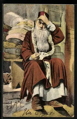 AK Salonica, Jewish Merchant