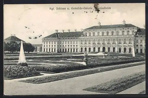 AK Schleissheim, Königliches Schloss und Gemälde-Galerie