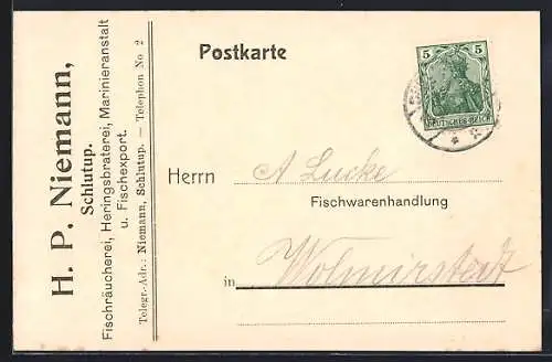 AK Schlutup, Fischräucherei H. P. Niemann