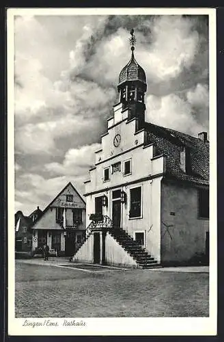 AK Lingen, Rathaus und Gasthaus Ratskeller