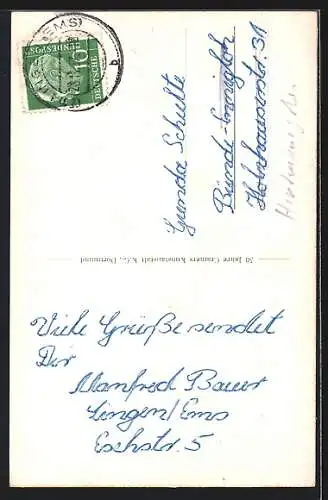 AK Lingen, Rathaus und Gasthaus Ratskeller