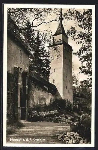 AK Biberach / Riss, Blick zum Gigelturm