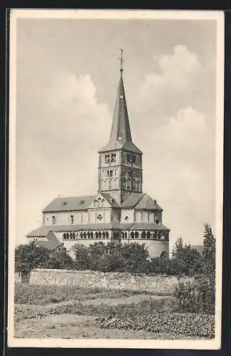 AK Schwarz-Rheindorf, Blick nach der Doppelkirche