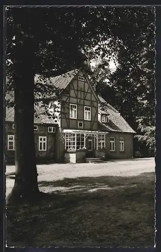 AK Zernien /Lüchow, Pension Hof Spranz H. Jauch, Vorderansicht