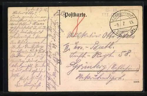 AK Kaiser Wilhelm II., Liedtext und Noten zu Des Kaisers Leut` v. Jul. Gersdorf