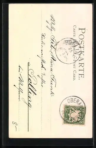 Sonnenschein-AK Teich am Waldrand