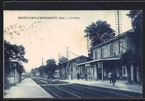 AK Saint-Leu-d`Esserent, La Gare