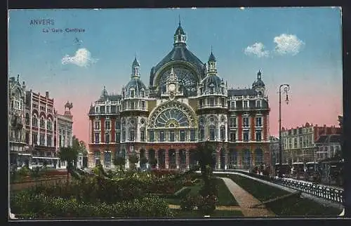 AK Anvers, La Gare Centrale