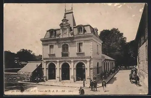 AK Bayonne, La Gare du B. A. B.