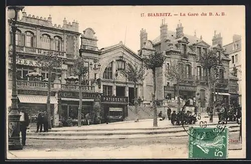 AK Biarritz, La Gare du B. A. B.