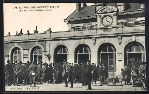 AK Compiègne, La Gare